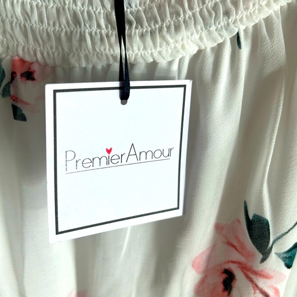 NWT Premier Armour Women’s Size 14 Off Shoulder Floral Dress - Picture 9 of 11